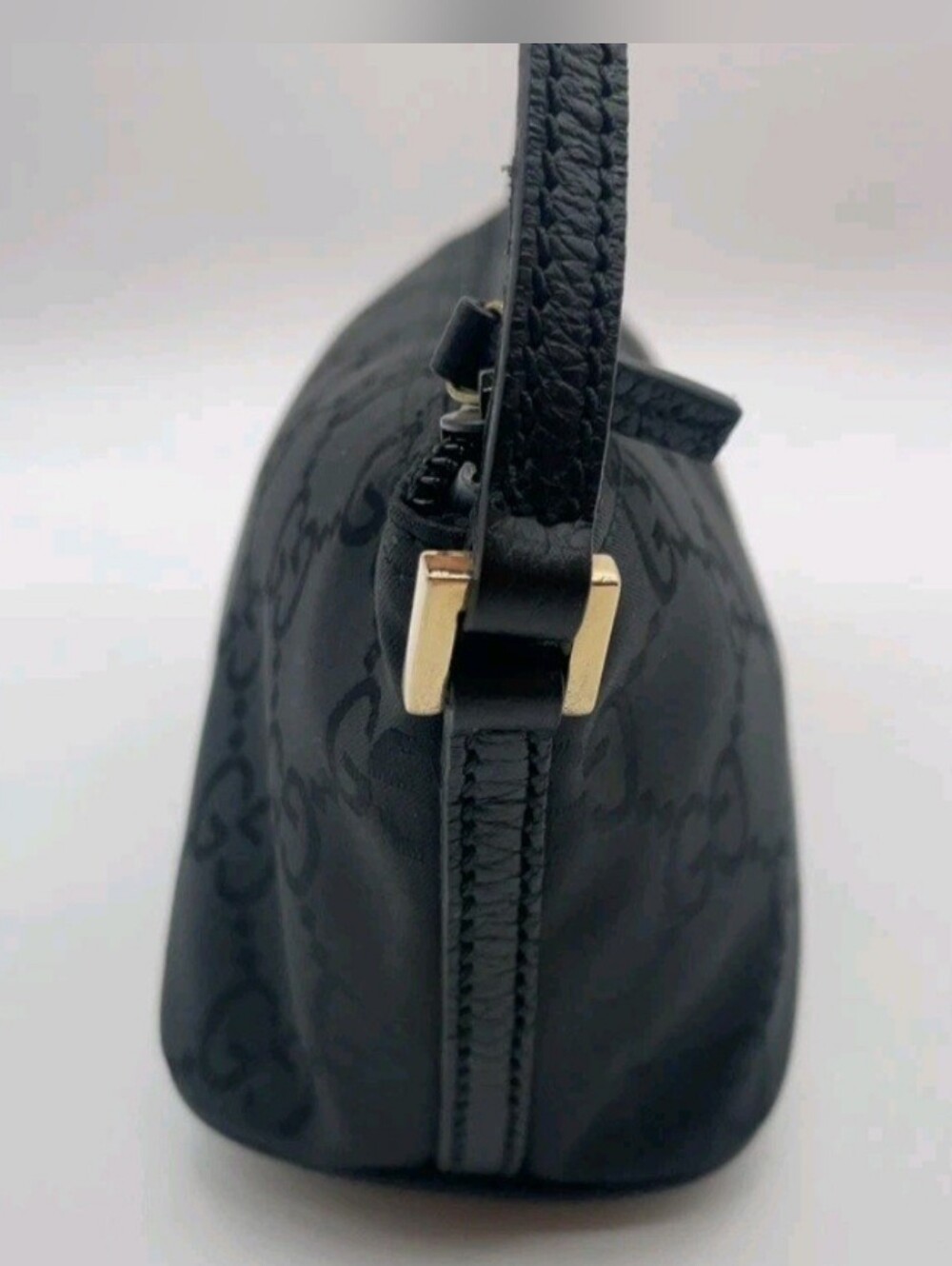 Gucci Black GG Monogram Shoulder Bag - Picture 6 of 16